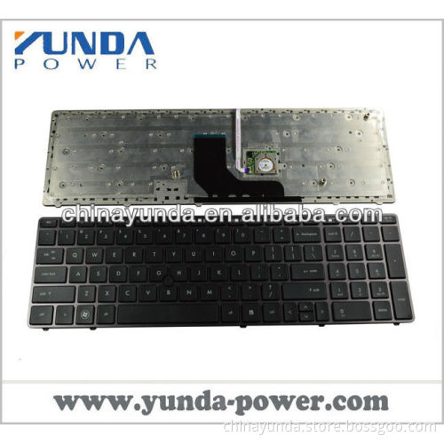 Genuine notebook US Black keyboard for HP 6560B EliteBook 8560p BLACK FRAME (With Point stick)